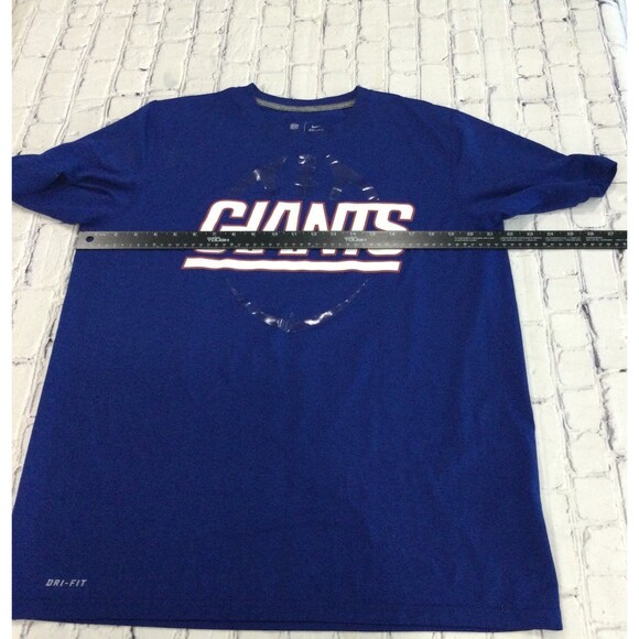 NFL T-Shirt Men’s Size L Color Blue Nike NY Giants Dri-Fit Graphic Short Sleeve - Picture 8 of 9